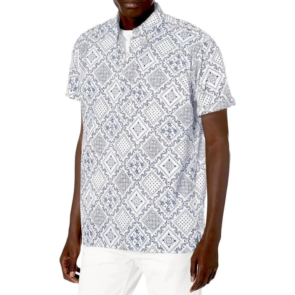 Reyn Spooner Classic Hawaiian Shirt Diagonal Lahaina Men's Size XL Casual